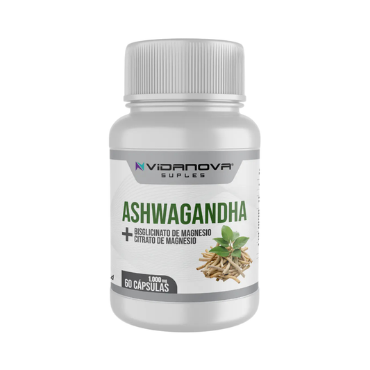Ashwagandha + Magnesio 1000mg 60 Cápsulas
