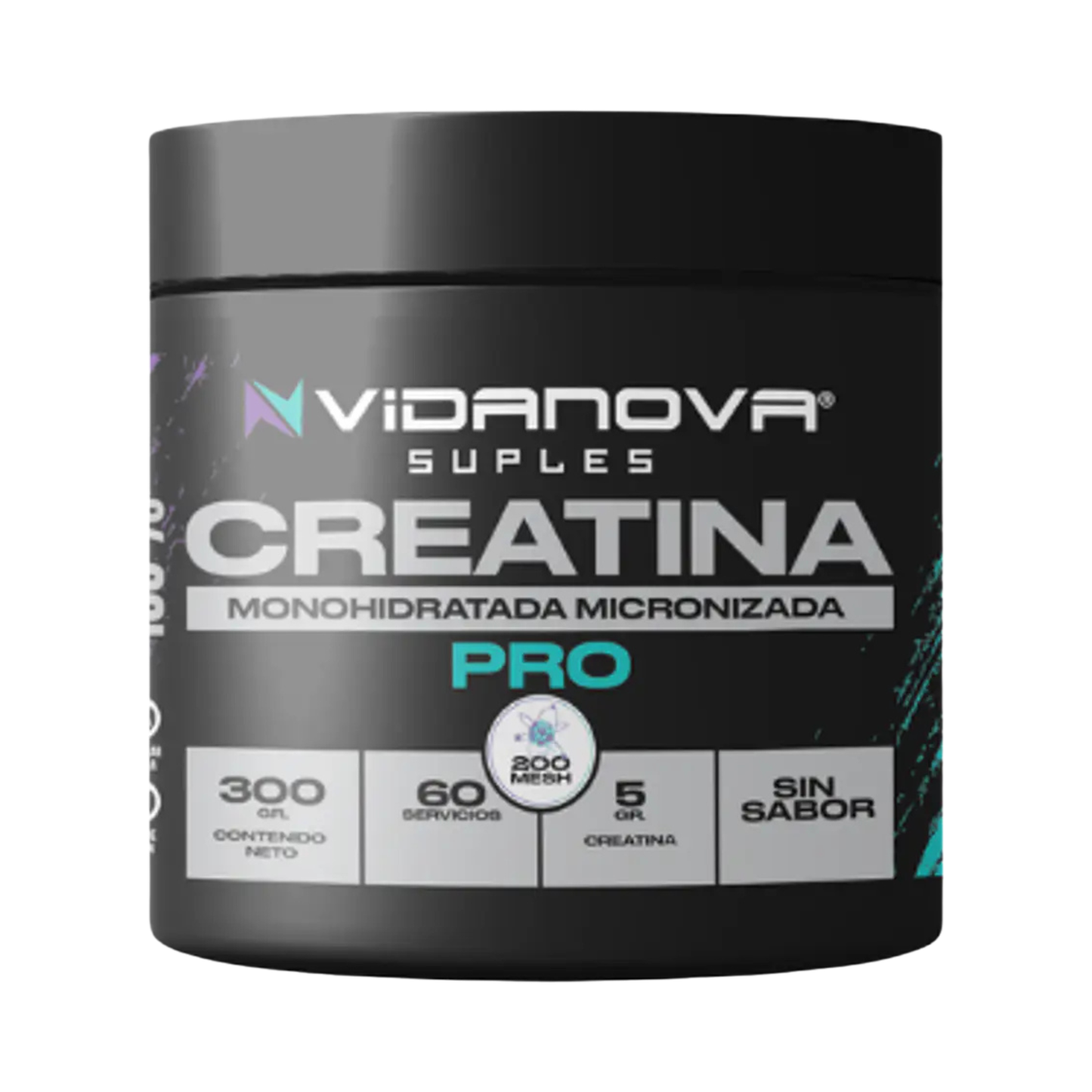 Creatina Monohidratada Ultra Micronizada Vidanova | Edición Pro 200 Mesh – 300g