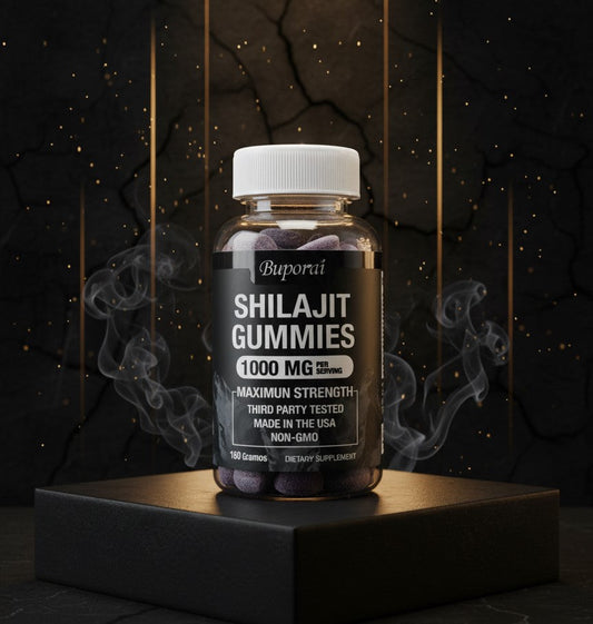 Gomitas de Shilajit Puro Buporai 1000mg⚡Energía Celular, Vitalidad y Enfoque Mental